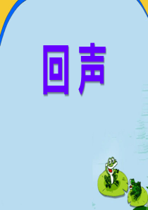 《回声》PPT课件