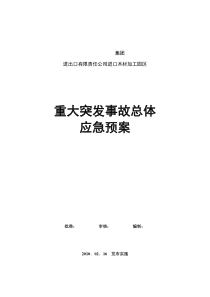 应急预案范本