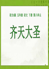 《齐天大圣》PPT课件