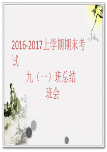 期末总结ppt