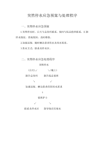 护理-突然停水应急预案与处理程（DOC34页）
