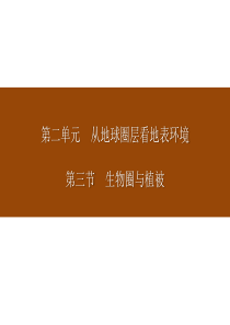 《生物圈与植被》从地球圈层看地表环境PPT