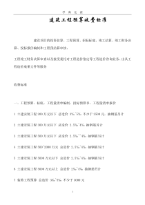 工程预算收费标准(2020年九月整理).doc