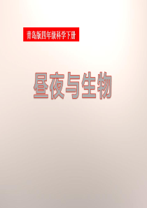 《昼夜与生物》PPT