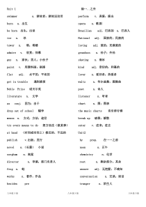 最新鲁教版英语八年级(下)英语单词表
