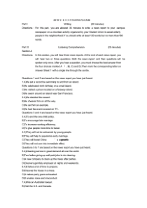 2019年大学英语四级考试真题-6全套