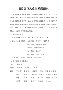 灭火应急救援预案