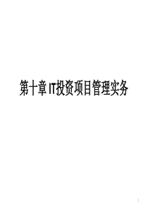 CH10_IT投资项目管理实务