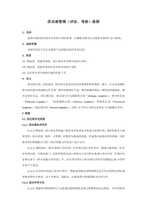 供应商管理(评定、考核)流程