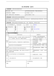 员工职位职责(会计)