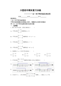 六匡初中期末复习训练9
