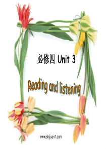 必修四Unit3.4 Using language - listening and reading