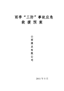 雨季”三防“事故应急救援预案