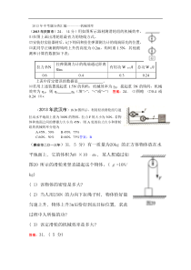 2013年68套中考题分类汇编----机械效率