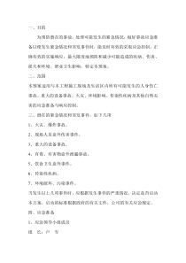 项目紧急情况处理应急预案