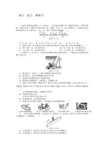 2015中考物理专题 弹力　重力　摩擦力