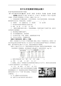 初中化学竞赛辅导精选试题5