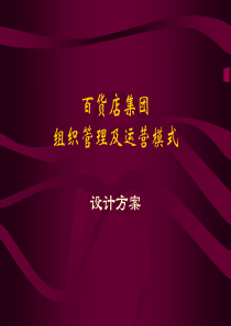 百货店集团组织管理及运营模式方案(2)
