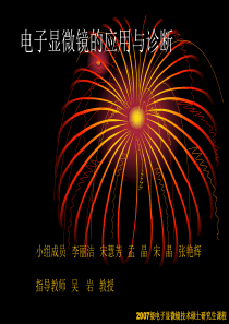 电子显微镜的应用与诊断
