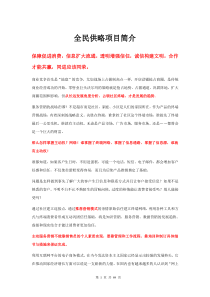 XXXX全民供略项目简介设计稿