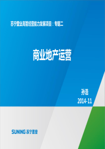 苏宁商业地产运营