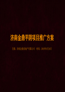 XXXX年6月26日济南金鼎平阴项目推广方案