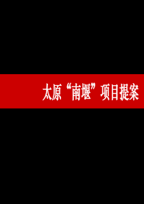 XXXX年太原“南堰”项目提案