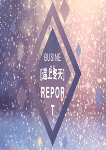 精美唯美浪漫遇上冬天活动策划PPT模板