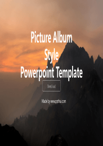 欧美大气工作汇报免费PPT模板