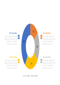 环形饼状图数据情况分析PPT模板