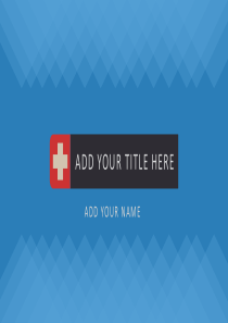 蓝色扁平化商务医学行业工作总结汇报PPT模板