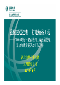 XXXX年度第一、二次质量管理流动红旗竞赛各项目汇报材料汇编2