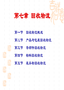 物流教研室-回收物流