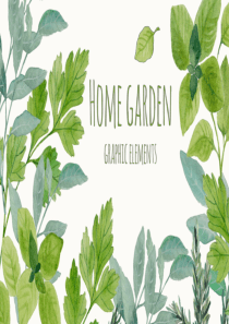 绿叶背景工作计划PPT模板