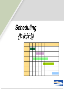 运营管理-- 作业计划