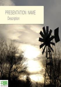 风车风光PPT模板