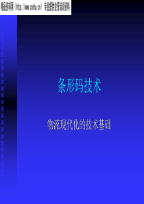 物流现代化的技术基础培训(1)