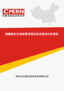 钢檀条机市场前景预测及投资规划分析报告(目录)