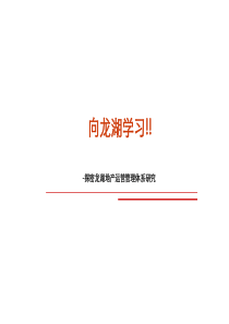 龙湖地产运营管理体系研究-71PPT