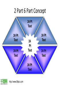 六边形标题PPT模板