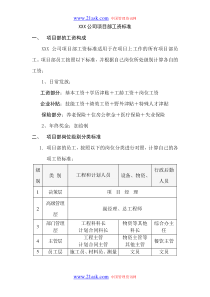 XXX公司项目部工资标准