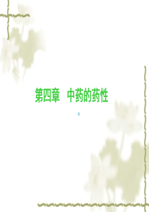 总论4-中药的性能-PPT课件