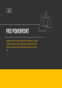 黑黄时尚商务PPT模板