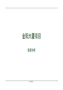 XX大厦项目投资分析