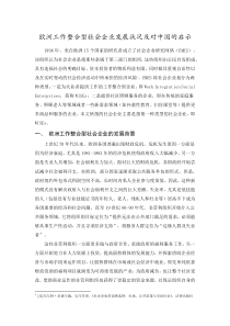20140713欧洲工作整合型社会企业发展状况