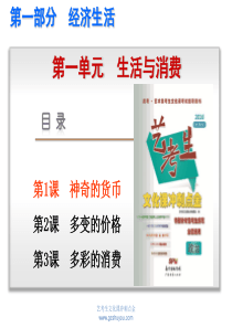 2016新课标全国卷政治《艺考生文化课冲刺点金》配套课件--第1课-神奇的货币