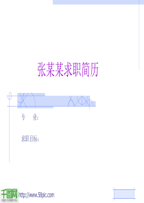 格子背景个人简历PPT模板
