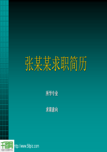 PPT个人求职简历模板