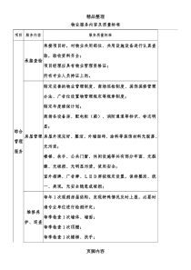 物业服务质量标准