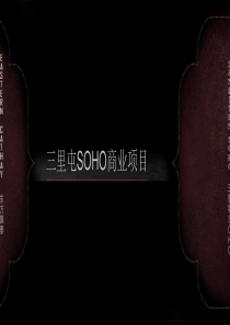 三里屯SOHO项目计划书